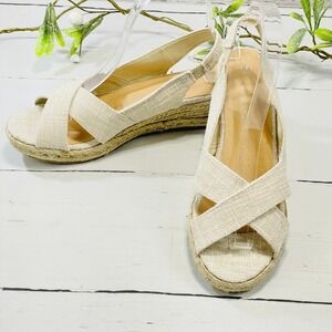 Elegant Cream Espadrille Sandals
